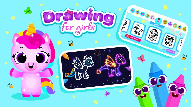 Pinksy: Drawing Games for Kids screenshot